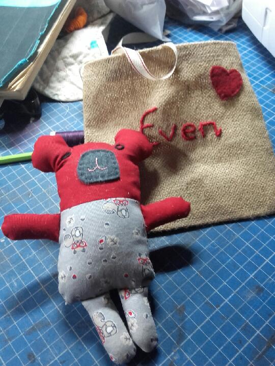 Doudou ourson Even Atelier Cousu Main