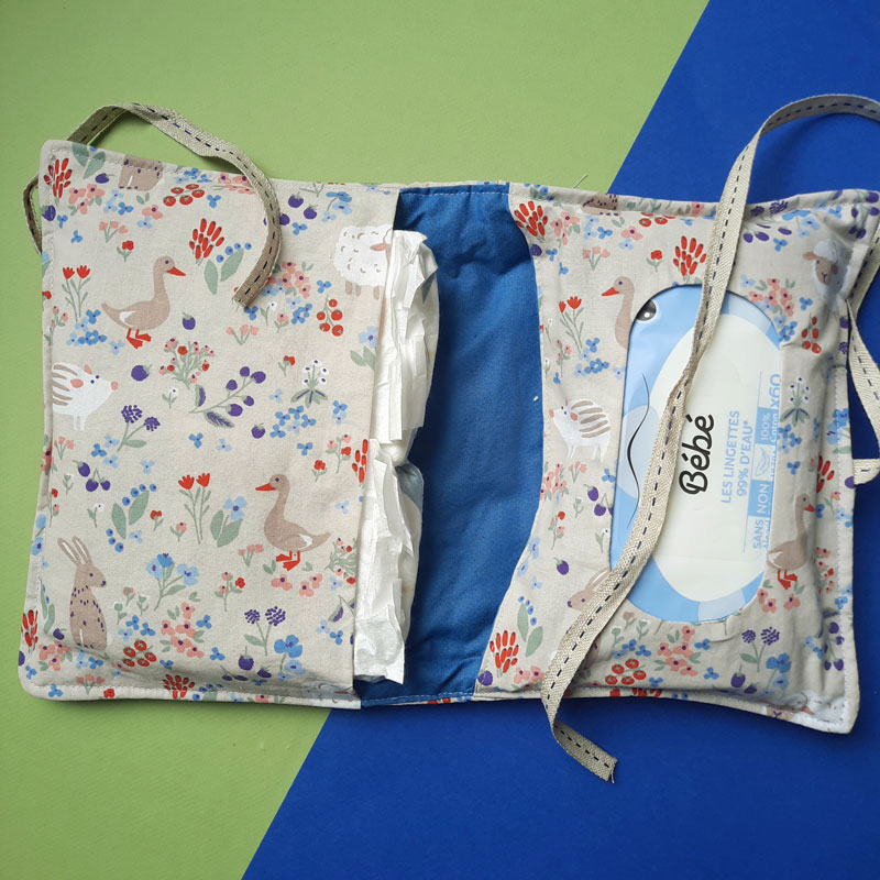 Pochette nomade bébé : le bonheur est dans le pré ! – Image 2