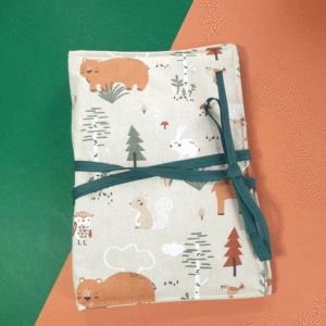 Pochette nomade bébé : grizzlys gentils & ses amis