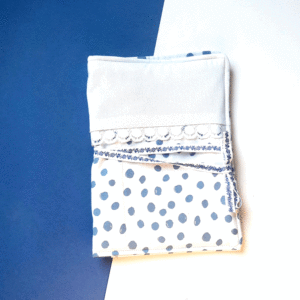 Pochette nomade bébé : tendre dentelle